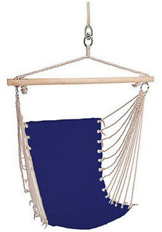 Hangstoel/hangende stoel blauw 100 x 60 cm