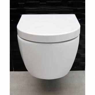 Hangtoilet Sanilux Easy Flush Compact Randloos 48cm (incl. zitting) Wit