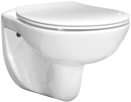 Hangtoilet Simeto Wit | Soft-close Toiletzitting | Randloos Toiletpot