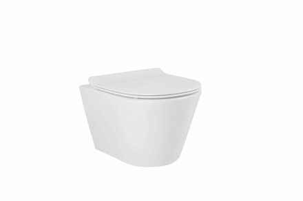 Hangtoilet Vortex Randloos - Keramiek - Rond - Wit - 52cm