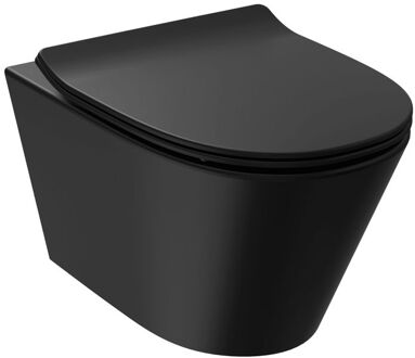 Hangtoilet Vortex Randloos - Keramiek - Rond - Wit - 52cm