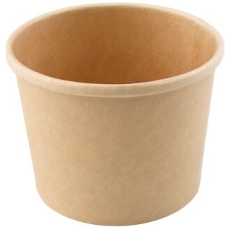 Hanlin Wegwerp voedsel container 8 oz-16 oz kraftpapier soep emmer 500 stuks/carton voor soep 12oz