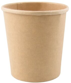 Hanlin Wegwerp voedsel container 8 oz-16 oz kraftpapier soep emmer 500 stuks/carton voor soep 16oz