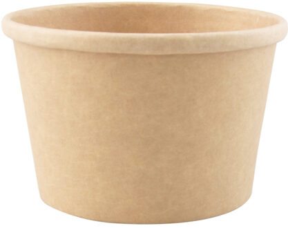 Hanlin Wegwerp voedsel container 8 oz-16 oz kraftpapier soep emmer 500 stuks/carton voor soep 8oz