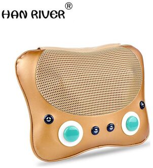 Hanriver Bewegen Hals Massager Massage Instrument Body Massage Kussen Multi-Functionele Huishoudelijke Kussen Voor Leunend Op, Goud