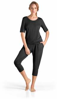 Hanro Dames Kleding top halve mouw 077994 Zwart - S