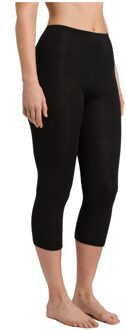 Hanro Dames ski ondergoed Wol & Zijde crop legging zwart 071419 - M