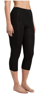 Hanro Dames ski ondergoed Wol & Zijde crop legging zwart 071419