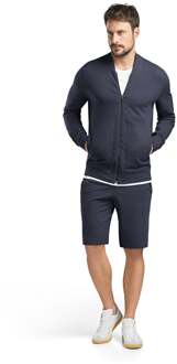 Hanro Heren Living Leisure rits-vest blauw 075076 Grijs