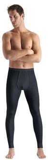 Hanro Heren ski ondergoed Wol Zijde long leg zwart 073412