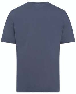 Hanro Heren Sleep & Lounge Living Leisure s/slv T- shirt blauw 075050 - 52