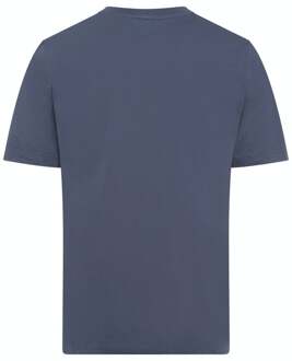 Hanro Heren Sleep & Lounge Living Leisure s/slv T- shirt blauw 075050 - 54-56
