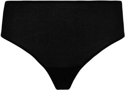 Hanro Lingerie Slips Moments fijne rib/kant zwart 071480 - 38