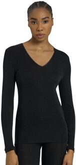 Hanro Woolen Silk - Damestop - V-Hals - Zwart - S