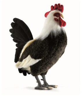 Hansa Haan knuffel - 45 cm - pluche - wit en zwart - zacht materiaal Multi