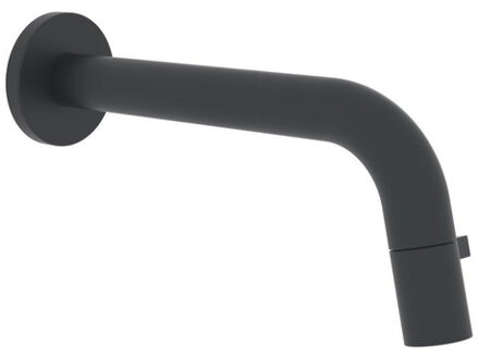 Hansa HansaHansanovatapkraan wanduitloop1/2aansluiting sprong 186mm mat zwart 5096810133 Zwart mat