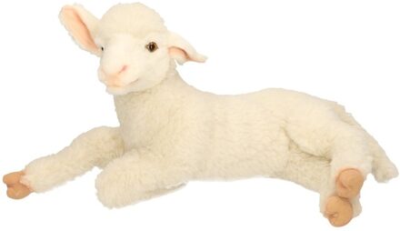 Hansa Levensechte Hansa pluche lam/schaap knuffel 33 cm Multi