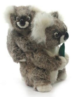 Hansa Levensechte pluche koala met baby 28 cm