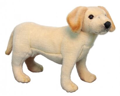 Hansa Pluche Labrador pup - blond - 35 cm - knuffel hond - huisdieren hondenknuffel