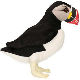 Hansa pluche papegaaiduiker knuffel - 21 cm - luxe kwaliteit - vogel knuffeldieren