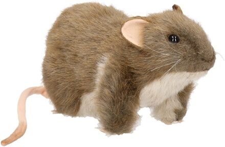 Hansa pluche rat - knuffel rat - 19 cm - levensecht - realistisch