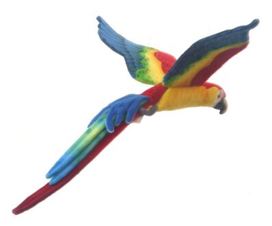 Hansa pluche vliegende papegaai knuffel 56 cm