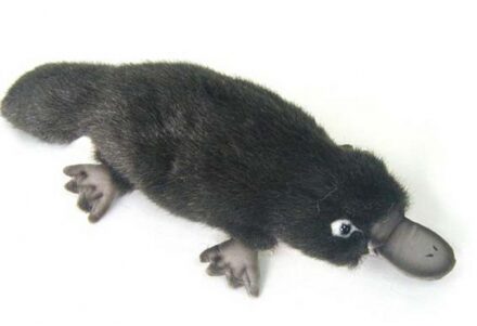 Hansa Pluche vogelbekdier - knuffeldier - 30 cm - dieren knuffels Multi