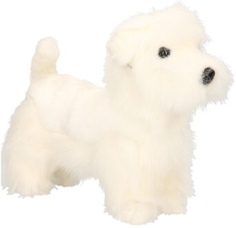 Hansa pluche West Highland Terrier - knuffelhond - 26 cm - levensecht - realistisch
