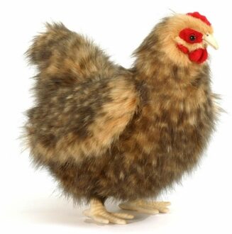 Hansa Realistische bruine kippen knuffeldier 30 cm