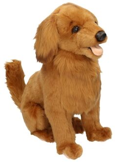 Hansa Realistische Golden Retrievers honden knuffeldier 42 cm