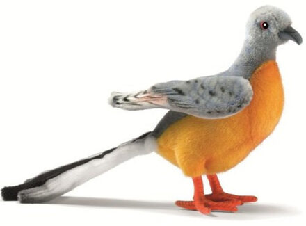 Hansa tropische pluche duif knuffel 20 cm Multi