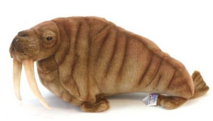 Hansa Walrus Knuffel - Bruin - 38 cm - Pluche - Knuffeldier - Zeezoogdier