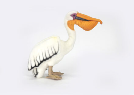 Hansa Witte pelikaan knuffel 25 cm