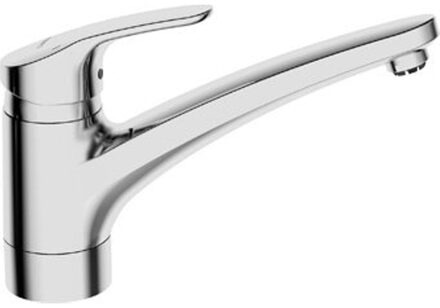 Hansamix 1 gats keukenkraan voor open boilers met 150° draaibare uitloop 20.3cm chroom 01121183