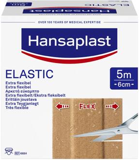 Hansaplast elastic pleisters, 5 meter breedte 60 mm