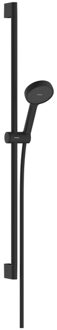 hansgrohe Activera S doucheset 95 - 1jet - EcoSmart - met glijstang 90 cm - mat zwart 28042670 Zwart mat