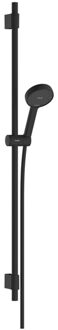 hansgrohe Activera S doucheset 95 - 2jet - EcoSmart - met glijstang varia 105cm - mat zwart 28050670 Zwart mat