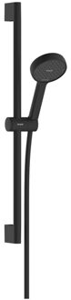 hansgrohe Activera S doucheset 95 - 2jet - EcoSmart unica - met glijstang 65cm - mat zwart 28044670 Zwart mat