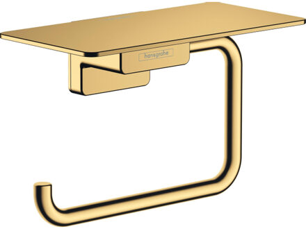 hansgrohe Addstoris closetrolhouder met planchet polished gold optic 41772990