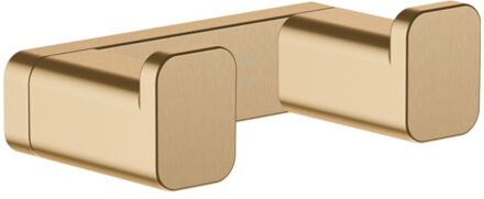 hansgrohe Addstoris handdoekhaak dubbel brushed bronze 41755140 Brushed bronze (brons)