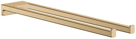 hansgrohe Addstoris handdoekhouder 2-lids brushed bronze 41770140 Brons geborsteld
