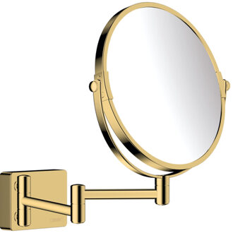 hansgrohe Addstoris make-up spiegel 3x vergroting polished gold optic 41791990