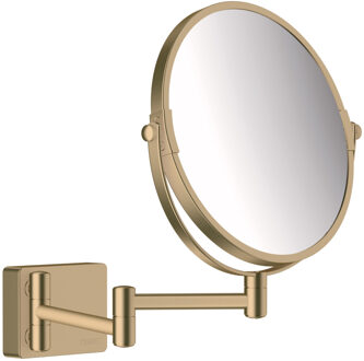 hansgrohe Addstoris make-up spiegel 3x vergroting polished gold optic 41791990