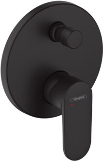 hansgrohe Afbouwdelen Inbouw Badmengkraan HansGrohe Vernis Blend Eengreeps Met Zekerheidscombinatie EN1717 Mat Zwart