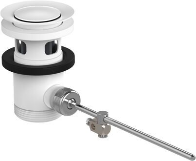 hansgrohe afvoergarnituur pop-up voor wastafel- en bidetmengkranen, mat wit