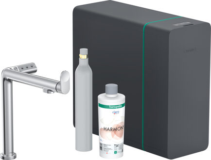 hansgrohe Aqittura M91 keukenkraan 1jet, starter set, chroom