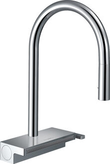 hansgrohe Aquno Select M81 ééngreeps keukenkraan 170, uittrekbare vuistdouche, 3jet, sBox, chroom