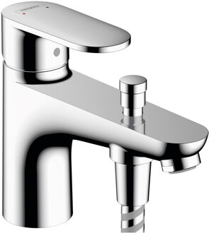 hansgrohe Bad- En Douchemengkraan HansGrohe Vernis Blend Eengreeps Met 2 Flow Rates Chroom