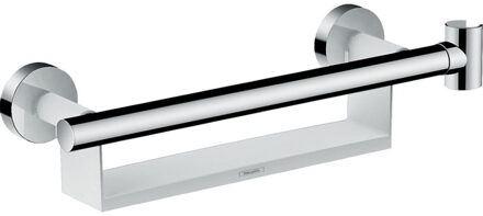 hansgrohe badgreep comfort met porter en planchet chroom 26328400