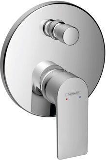 hansgrohe Badmengkraan Inbouw HansGrohe Rebris E Eengreeps Met Zekerheidscombinatie EN1717 Voor iBox Universal Chroom